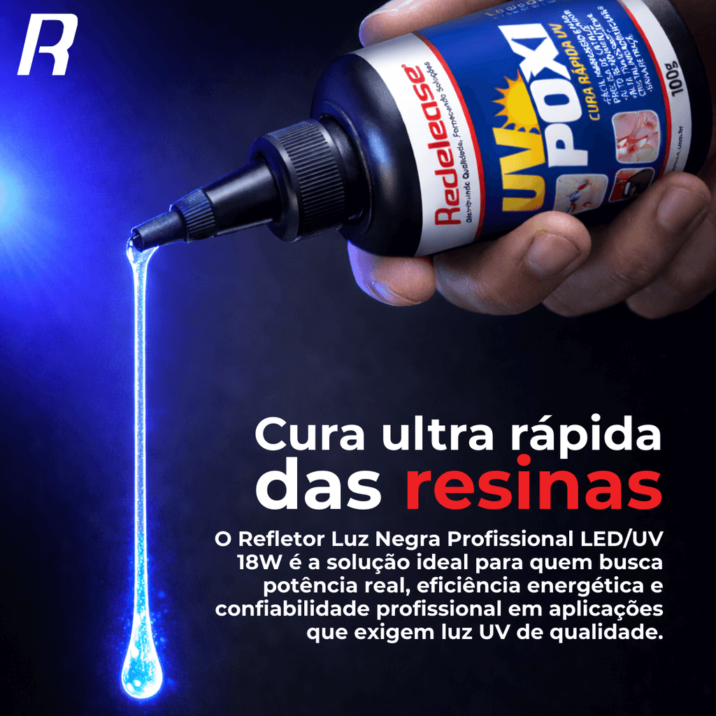 Lâmpada Refletor Luz Negra Profissional Lâmpada Led/uv
