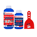 Kit Resina Epóxi 2004 Transparente de Baixa Viscosidade + Espátula Dentada