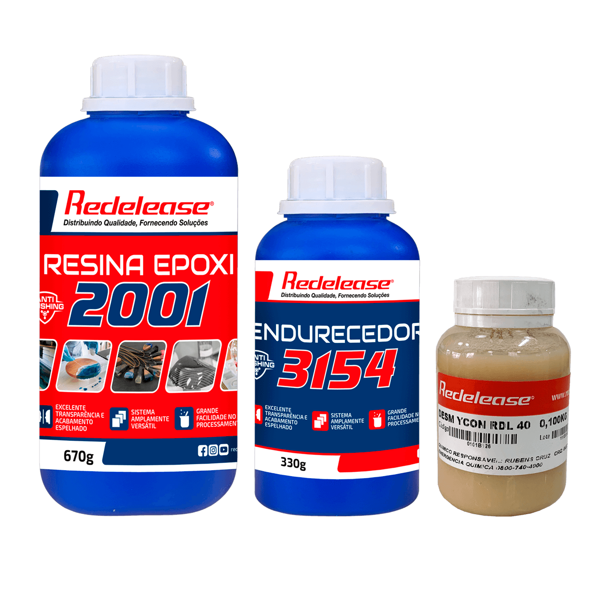 Kit Resina Epoxi e Desmoldante RDL 40