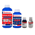 Resina Epoxi Baixa de Viscosidade + Corante Azul + Siladit 53