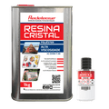 Resina cristal de alta viscosidade poliéster 1kg com catalisador para artesanato