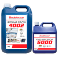 Resina Epoxi 4002 Alta Viscosidade ULTRA TRANSPARENTE e Proteção UV Com Endurecedor (7,150 Kg)