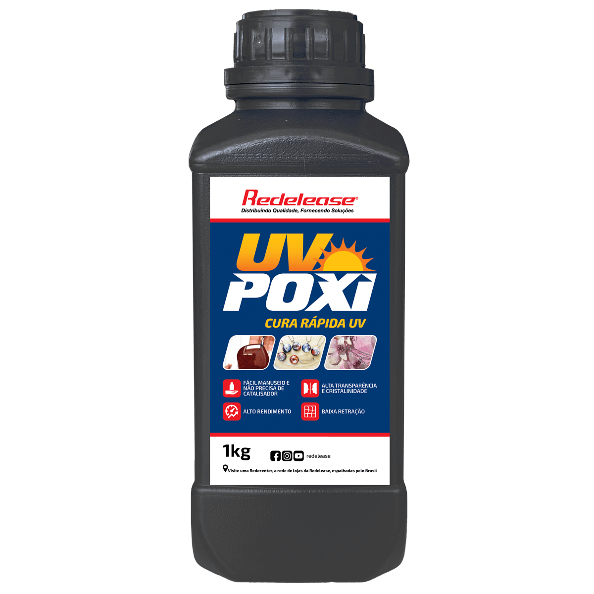 Resina UV poxi Cura UV (01 Kg)