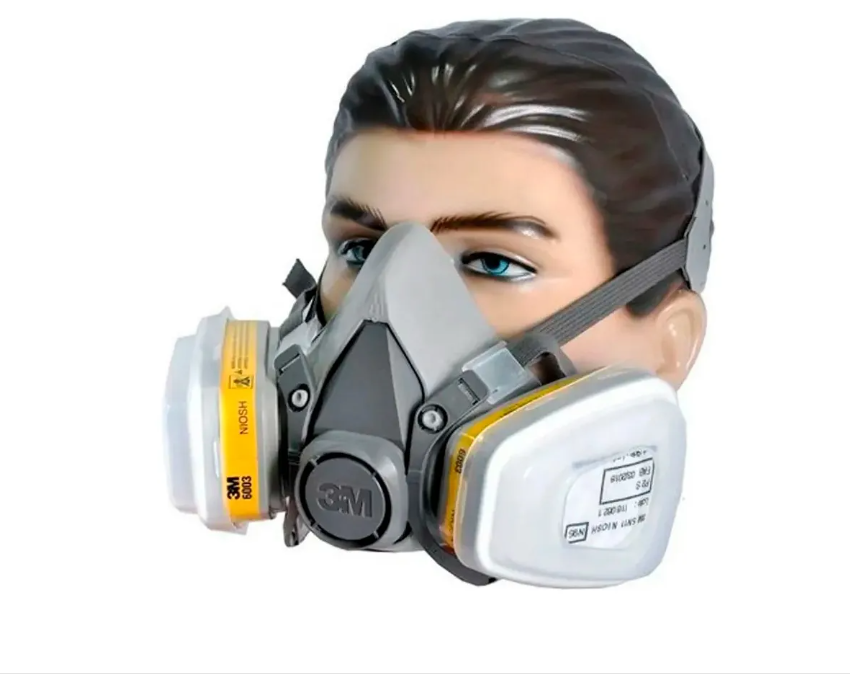 Respirador Reutilizável Semifacial 3M 6200 com Cartucho 6003