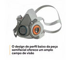 Respirador Semi Facial 3M Modelo 6200
