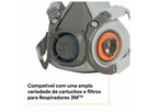 Respirador Semi Facial 3M Modelo 6200