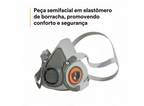 Respirador Semi Facial 3M Modelo 6200