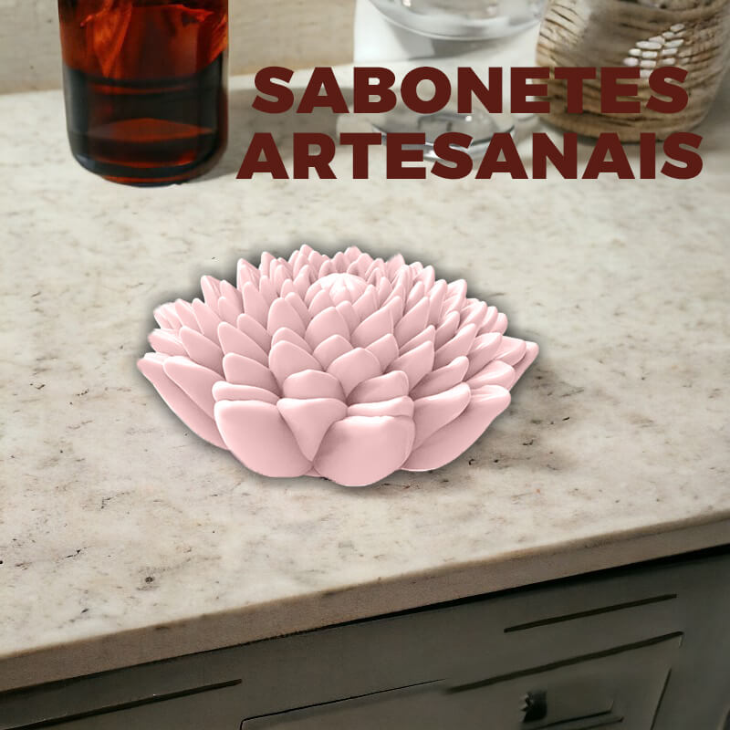 Molde de Silicone Flor de Lotus