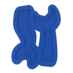Molde de Silicone Marca Páginas Sereia