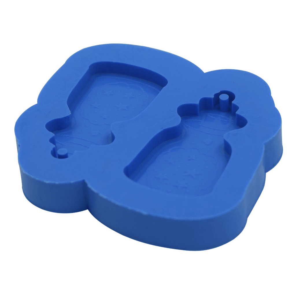 Kit Moldes de Silicone Potinho de Poção e Fantasminha