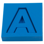 Molde de Silicone Letras shaker A