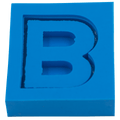 Molde de Silicone Letras shaker B