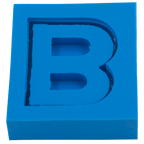 Molde de Silicone Letras shaker B