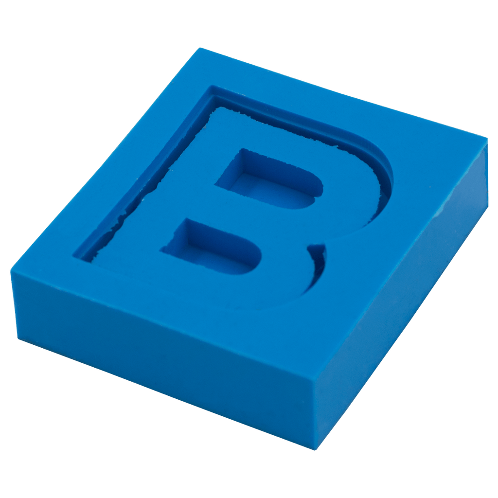 Molde de Silicone Letras shaker B
