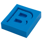 Molde de Silicone Letras shaker B