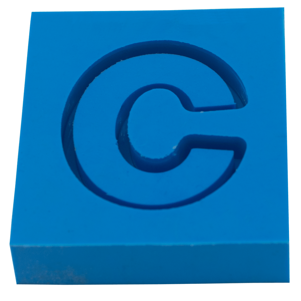 Molde de Silicone Letras shaker C