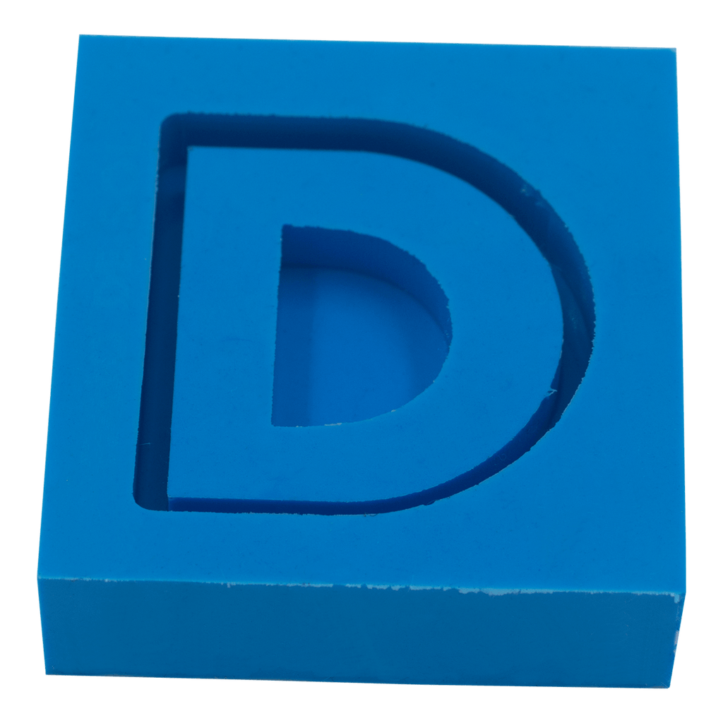 Molde de Silicone Letras shaker D