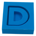 Molde de Silicone Letras shaker D