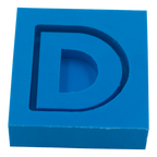 Molde de Silicone Letras shaker D