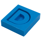 Molde de Silicone Letras shaker D
