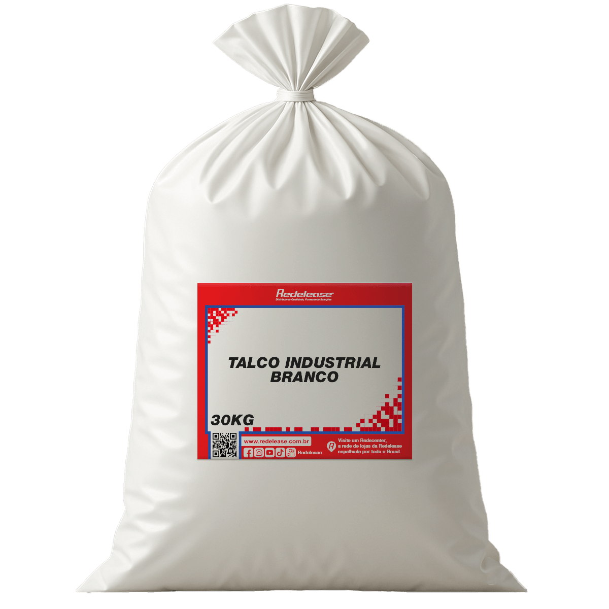 Talco Industrial Branco Carga Mineral (30 Kg)