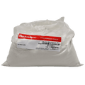 Pacote de talco industrial branco 1kg, carga mineral em embalagem plástica transparente