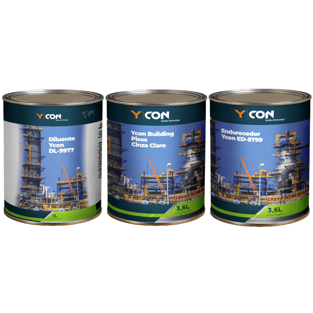 Tinta Epóxi Cinza para Pisos YCON Building – Alta Resistência Química e Mecânica