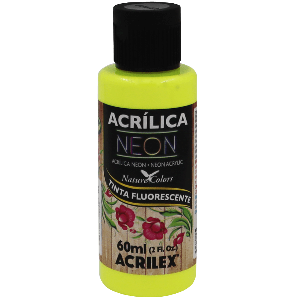 Tinta Acrílica Amarelo Limão Neon (60ml)