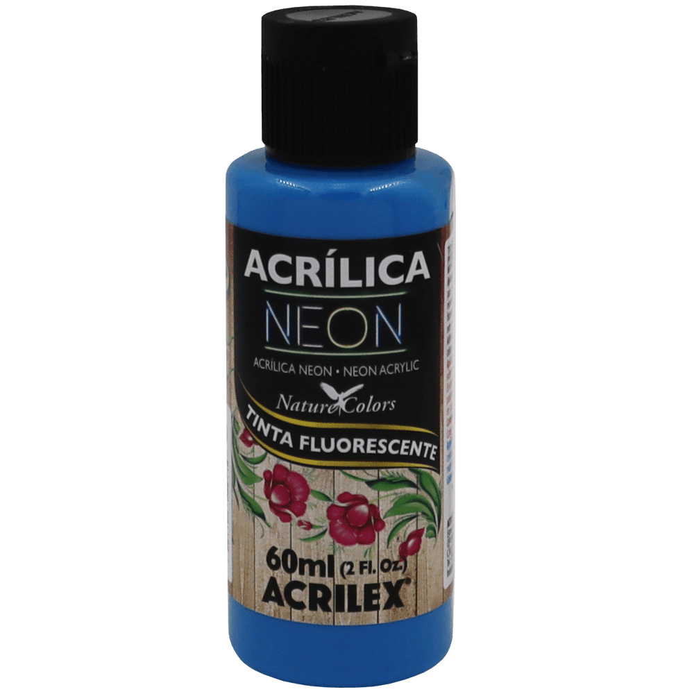 Tinta Acrílica Azul Neon (60ml)