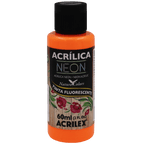 Tinta Acrílica Laranja Neon (60ml)