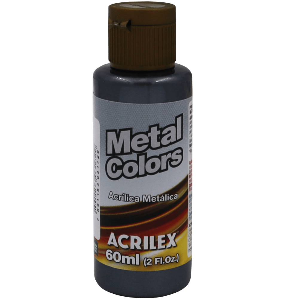 Tinta Acrílica Preto Metálico (60ml)