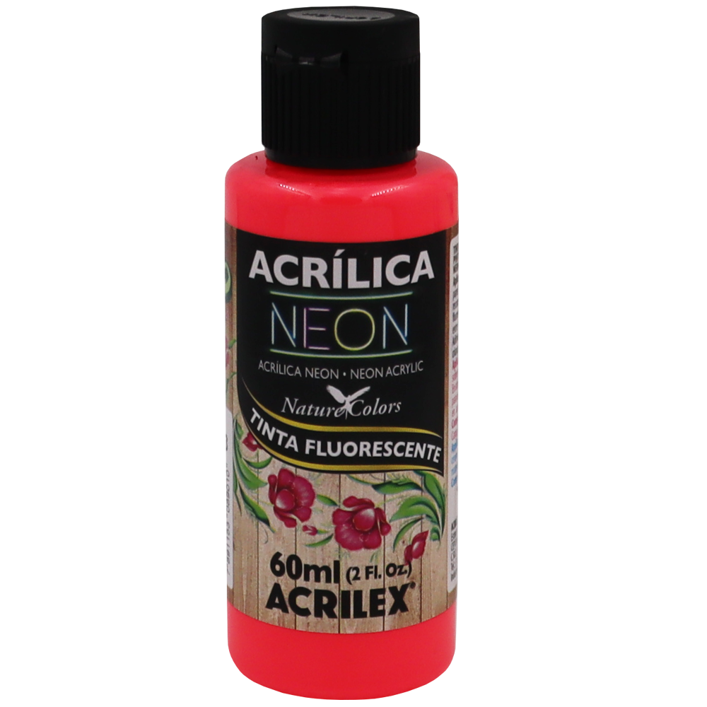 Tinta Acrílica Vermelho Neon (60ml)