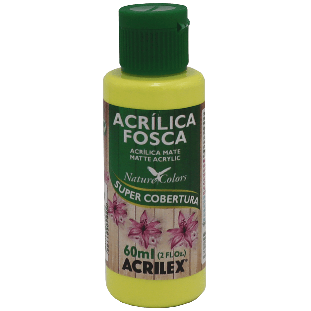 Tinta Acrílica Amarelo Limão Acrilex (60ml)