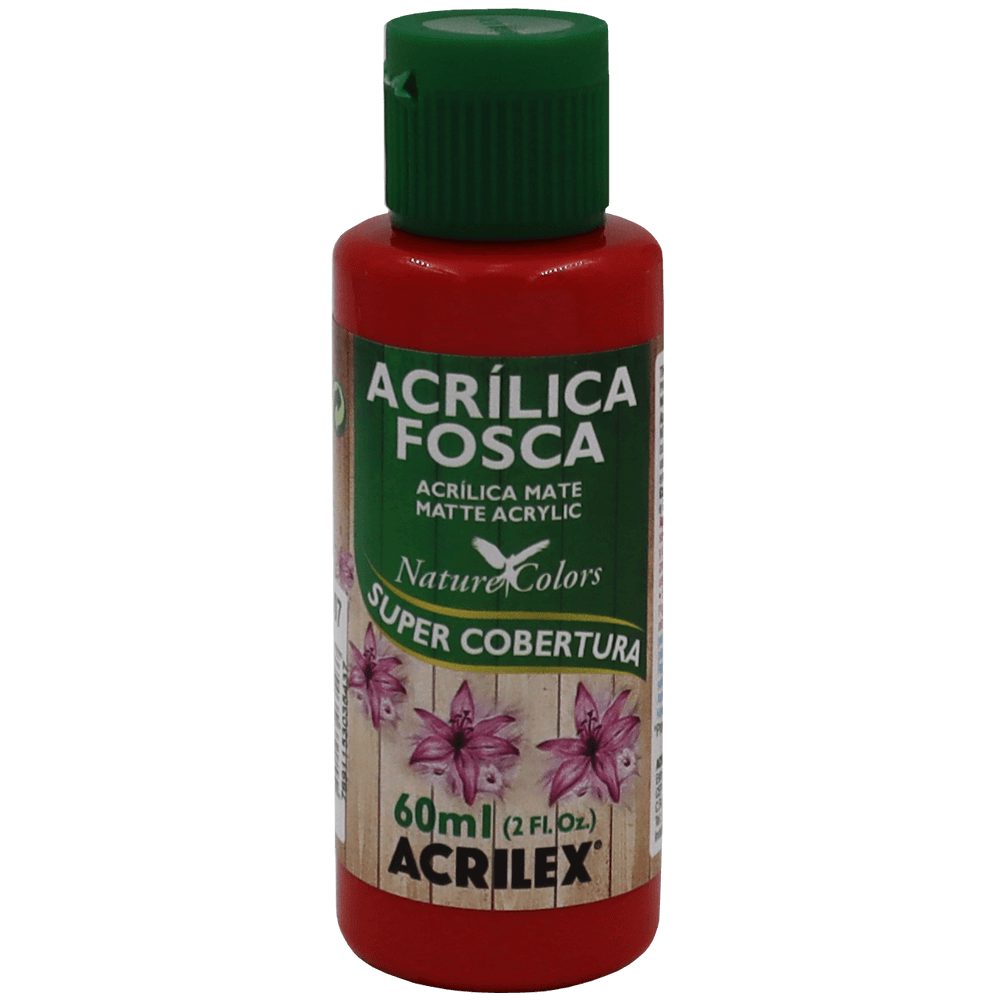Tinta Acrílica Vermelho Fogo Acrilex (60ml)