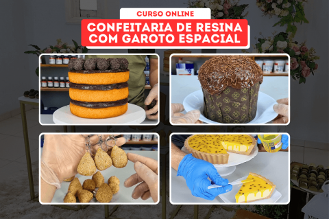 Confeitaria de resina