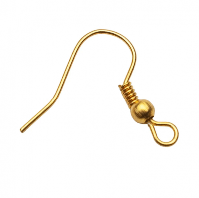Base para Brinco Anzol Dourado (100 Un)