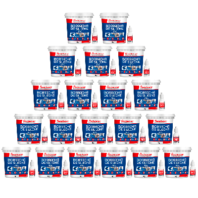 Borracha De Silicone Azul Alta Flexibilidade para Moldes Com Catalisador (20,60 Kg)