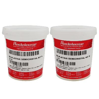 Borracha De Silicone Platina Semi Cristal Para Moldes Alimentícios e Artefatos Atóxicos (01 Kg)