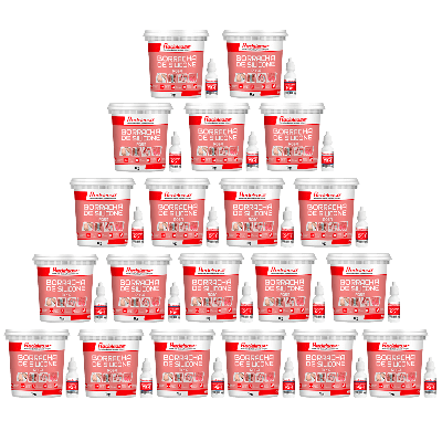 Borracha De Silicone Rosa Media Flexibilidade para Moldes Com Catalisador (20,60 Kg)