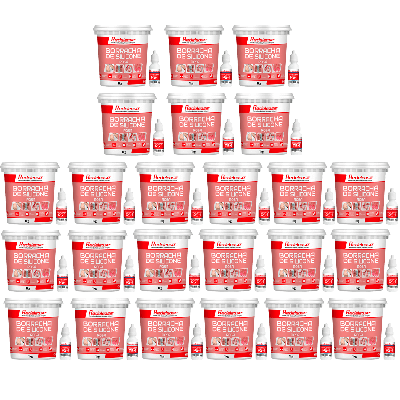 Borracha De Silicone Rosa Media Flexibilidade para Moldes Com Catalisador (24,720 Kg)