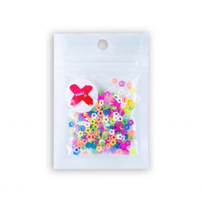 Charminhos Fimo para Decoração e Enchimento Florzinhas Arco íris (5 g)