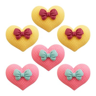 Charms Apliques para Decoração Coração (6 Un)