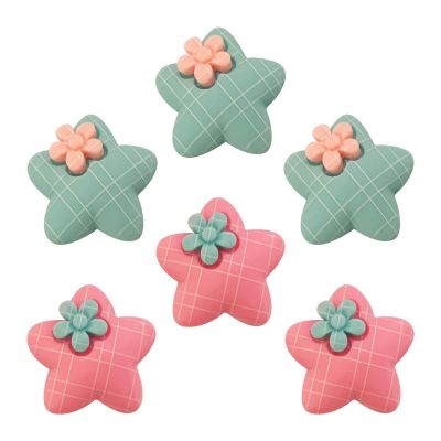 Charms Apliques para Decoração Estrela (6 Un)
