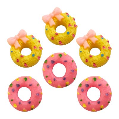 Charms Apliques para Decoração Rosquinha (6 Un)