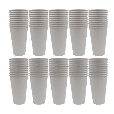 Copos Plastificados 300ml (100 Un)