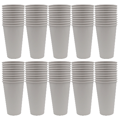 Copos Papel Plastificado 500ml (100 Un) 