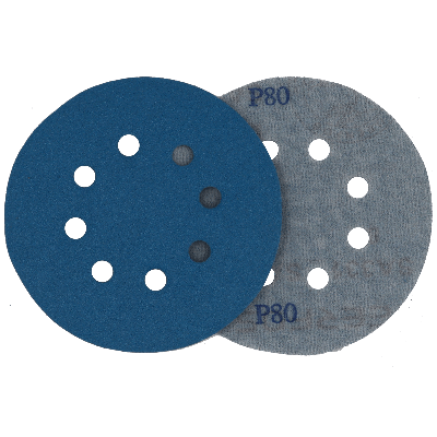 Disco de Lixa com Velcro para Roto Orbital 125mm 5" Grão 80
