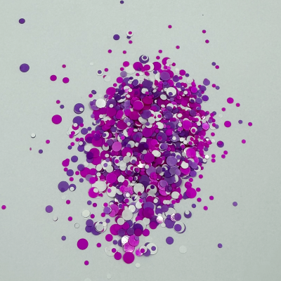 Glitter Mix de Rosa, Roxo e Branco (30 g)