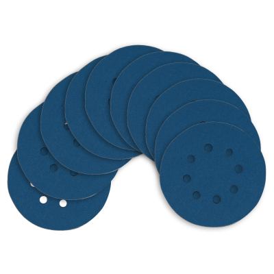 Kit Disco de Lixa com Velcro 125mm 5" Grão 80 para Lixadeira Roto Orbital (10un)
