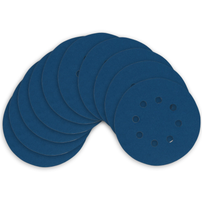 Kit Disco de Lixa com Velcro 125mm 5" Grão 100 para Lixadeira Roto Orbital (10un)